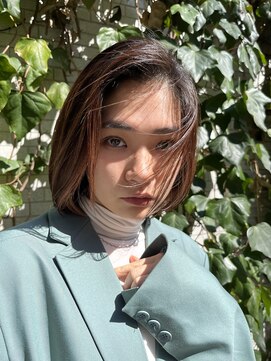 ディフィーアトリエ(defi atelier) defi小松ののカジュアルボブ×センター分けボブ