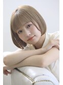 大人可愛い切りっぱなしボブ