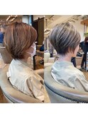 30代40代×ハイライト×絶壁解消ショート【安野】