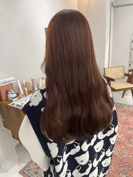 ヘアー アイス カンナ(HAIR ICI Canna) ブリーチなしダブルカラーで秋のオレンジレッドに！