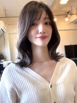 ピープスアンドスー 表参道 渋谷(Peeps&Suu.)&nbsp;韓国くびれ/ミディアムレイヤー/アディクシーカラー20代30代40代