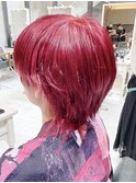 ウルフショート/ホワイトピンク/ベビーピンク/ピンクラベンダー/