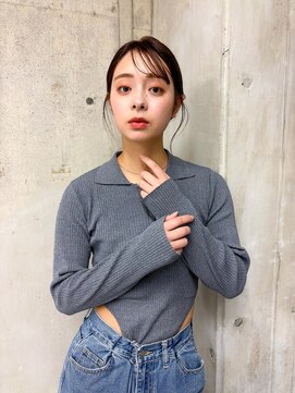 サーリー(SURLY) レイヤーカットイルミナカラー韓国風ミディおくれ毛カット