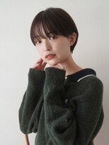 前髪/ショート/ショートボブ/大人可愛い/銀座