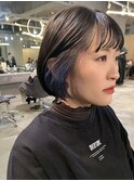 【 ミニボブ × ブルー × インナーカラー】浅野美紀