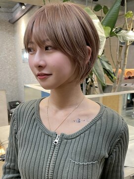 サンク 原宿 表参道(cinq) ダブルカラーレイヤーボブナチュラルボブショートウルフボブ