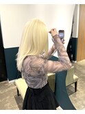 ブリーチ2回~抜きっぱなしブロンドstylist聖斗