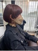 ちょっぴり個性派かわいいボブ