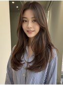 ミニウルフチェリーブラウンホワイトグレージュフェザーパーマ