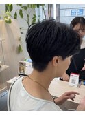 【井上】刈り上げマッシュショート耳掛けハンサムショート