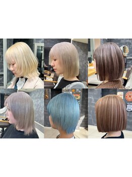 ハイトーン～ナチュラルまで◎ケアブリーチでダメージレス×トレンドカラーが楽しめる*[佐倉/白井/学割U24]