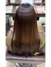 【癖のストレス解消】カット+髪に優しい縮毛矯正＋潤いトリートメント12980