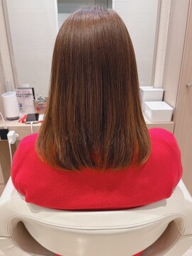 コーエン(cowen) 大人かわいい☆柔らかい雰囲気のセミディ♪酸性ストレート