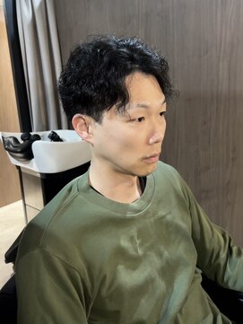 ラックスビー プレミアム 大阪駅前第3ビル店(LUXBE PREMIUM) 短髪ショートニュアンスパーマ爽やかツーブロック