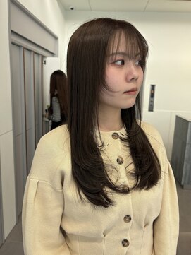 ローレンアオ(LOREN AO) 【LOREN AO】くすみベージュ/顔まわりレイヤー