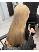 10代20代30代／ブロンドベージュ／ハイトーン／髪質改善