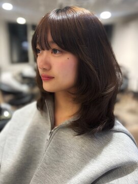 スティル ヘアアンドアイラッシュ(STILL hair&eyelash) 【柴田】レイヤーたっぷりミディアムカット