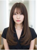 美髪レイヤーカット/顔まわり/ハイレイヤー/ハッシュカット