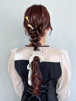 アイティーバイアルバム 松戸店(IT by ALBUM)&nbsp;おくれ毛前髪カットロンググレージュ_ba537212