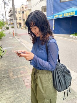 レーン(LANE)の写真/【西明石】ナチュラルの中にデザインがあるスタイリング☆雰囲気をつくるダメージも少ないパーマ◎