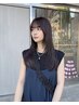 【平日限定】顔まわりカット+うる艶カラー+クイックトリートメント￥9,900