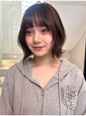 お洒落なレイヤーカットハッシュカットレイヤーボブ渋谷