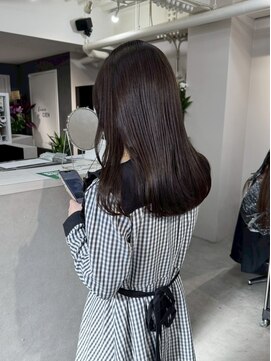 ソワンドゥブレスシエン 堀江店(soin de brace CIEN) 韓国前髪顔周りロング×レイヤーグレージュ[堀江/髪質改善]