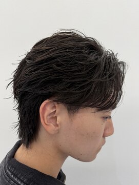 ビカムメンズヘアー 栄店(become men's hair) フェザーパーマ／フェザーショート／毛流れセンターパート