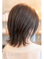 クレオメバイスーリール(Cleome by sourire)&nbsp;♪シースルーバング前髪斜めバング艶感黒髪グランマッシュ美髪