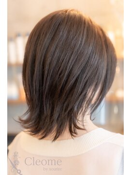 クレオメバイスーリール(Cleome by sourire) ♪シースルーバング前髪斜めバング艶感黒髪グランマッシュ美髪