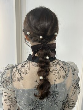 ラフィット 香椎(lafit) 大人気“パール編みおろし”アレンジ♪