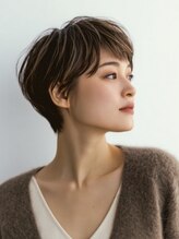 きのま 東白楽 東神奈川&nbsp;小顔ショート似合わせカット/ダークアッシュ/髪質改善/東白楽駅