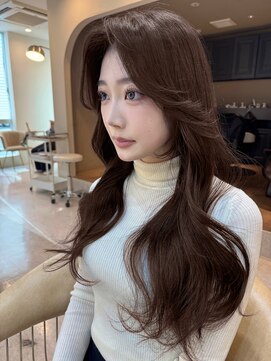 前髪長め　レイヤー