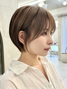 マウル ナゴヤ 名駅(MAEUL NAGOYA) 小顔　ショートボブ　ココアベージュ　40代50代60代