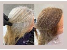 明るい白髪染めもご相談ください！