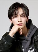 韓国風ナチュラルコンマセンターパート