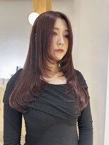 ニール 名古屋 伏見 丸の内(NEELU)&nbsp;【NEELU_misa】レイヤーカット ピンクブラウン