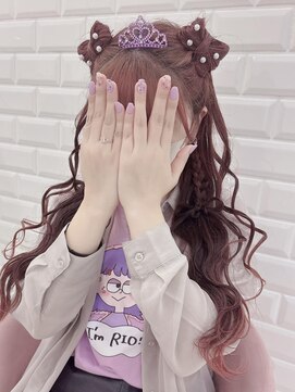 リルミー(Lilme) 立体リボンハーフツイン×垂らしリボン＊まゆ＊大須/矢場町