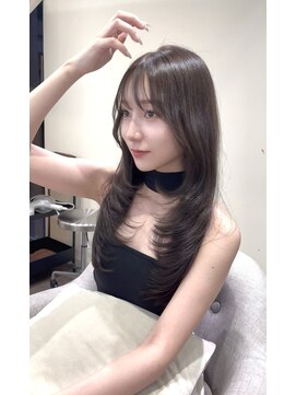 セレーネヘアー オオサカ 心斎橋店(Selene hair OSAKA) レイヤーカット/ワンホンヘア/韓国ヘア/顔まわり/大阪/梅田