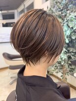 ガーデン 西川田店(garden) 宇都宮白髪ぼかしハイライトショートボブレイヤーカット髪質改善