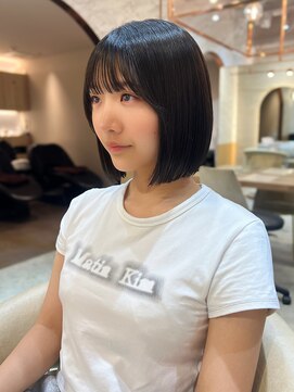 ロンドクレール 川崎(Lond clair) 【北澤華】ブリーチなし/髪質改善/ピンクベージュ/前髪/川崎