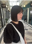切りっぱなしボブ_酸性縮毛矯正_ミニボブ