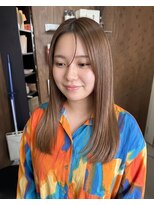 零秒女髪 千里丘店&nbsp;透明感のある艶カラー×まとまりロングヘア髪質改善艶髪艶感