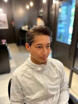 ザマンニューヨーク メンズ 白金店(THE MAN NewYork)&nbsp;刈り上げない大人七三分けビジネスショートヘア/白金台/目黒