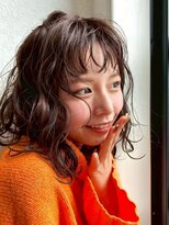 ダブル(DOUBLE)&nbsp;ハッシュカットグレージュデザインカラーツートーンカラー高松