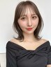 カット+ポイント縮毛矯正 ¥18150→¥15400 (表面や襟足など部分的矯正)