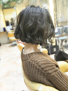 モリオフロムロンドン 泉南店(morio FROM LONDON) 透けオリーブ×ボブ☆