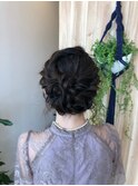大人かわいい☆透明感グレージュヘアセット