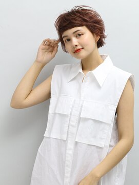 ソシエ アヴェダ ペリエ 千葉店 マッシュショート/ピンクブラウン[千葉/千葉駅]