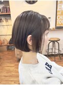 ボブ/大人ボブ/ナチュラルボブ/20代/30代/透明感/あごラインボブ